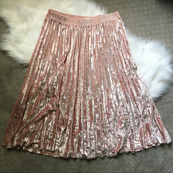 a new day Dresses & Skirts - A New Day ~ crushed velvet pleated skirt